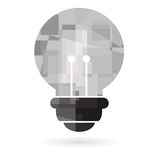 Icône plate de l'ampoule — Image vectorielle