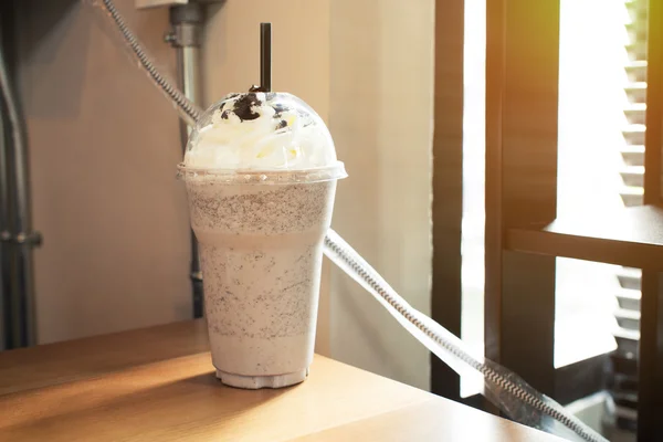 Cookie and cream frappe recipe — Stock Photo, Image