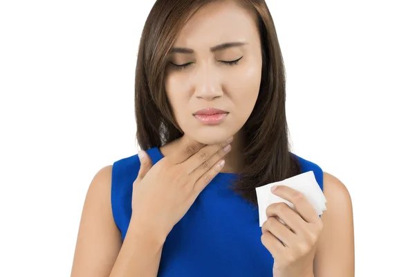 Flu dingin atau gejala alergi — Stok Foto