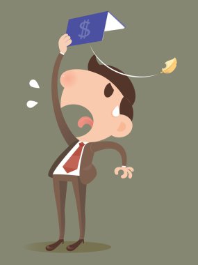 Bir biçimde banka cüzdanını para kaybetme işadamı