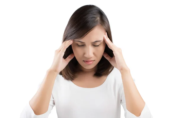 Woman having a headache — Stock Photo, Image