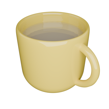 Beyaz arka planda izole edilmiş bir fincan kahve..