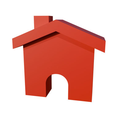 Beyaz arkaplanda ev simgesi