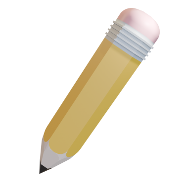 Beyaz arkaplanda kalem izole