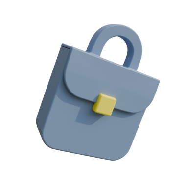 Asma kilit simgesi beyaz arkaplanda izole edildi. 3d illüstrasyon 3d canlandırma