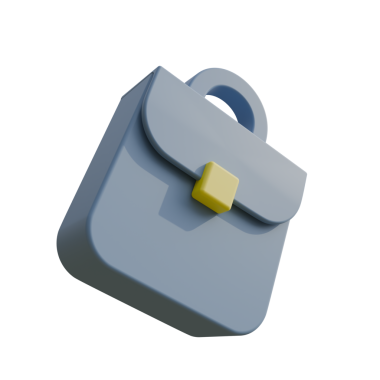 Açık çantanın 3 boyutlu görüntüsü