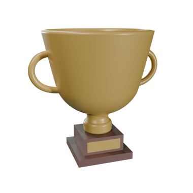 Beyaz arkaplanda altın bardak