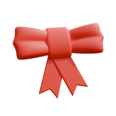 Kırmızı yay simgesi, karikatür tarzı