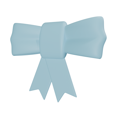 Kurdeleli mavi fiyonk. Vektör çizimi. izole.