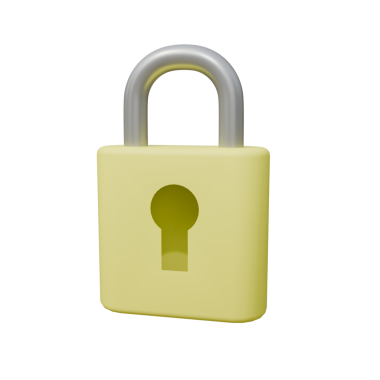 Asma kilit beyaz arka planda izole edilmiş. 3 Boyutlu Hazırlama.