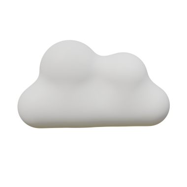 3 boyutlu bulut şeklinde. Beyaz arkaplanda izole bir nesne. vektör illüstrasyonu