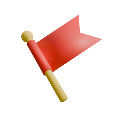 Siyah bir arkaplanda 3 boyutlu Polonya bayrağı görüntüleme