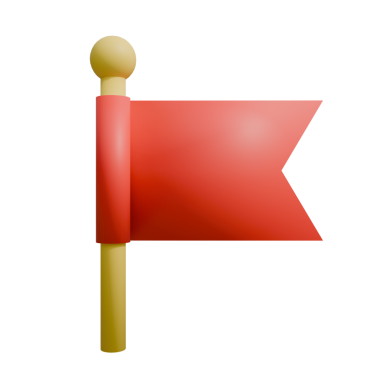 Beyaz arkaplanda bayrak