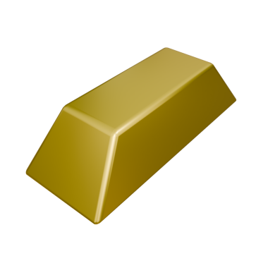 Altın külçeler, beyaz üzerine izole edilmiş