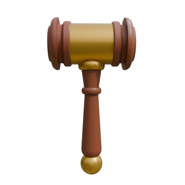 Siyah arka planda çekiç. 3d illüstrasyon