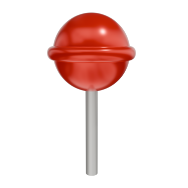 Kırmızı lolipop ve kırmızı lolipop. Beyaz arka planda izole edilmiş. vektör illüstrasyonu.