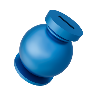 Mavi şişe, kapaklı su için. vektör illüstrasyonu.