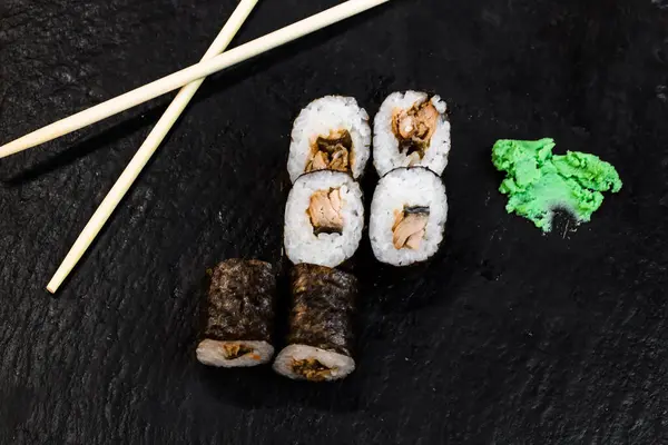 Sushi Rolls Nigiri Maki Sushi Set — Stok Foto