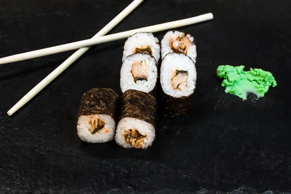 Sushi Rolls Nigiri Maki Sushi Set — Stok Foto