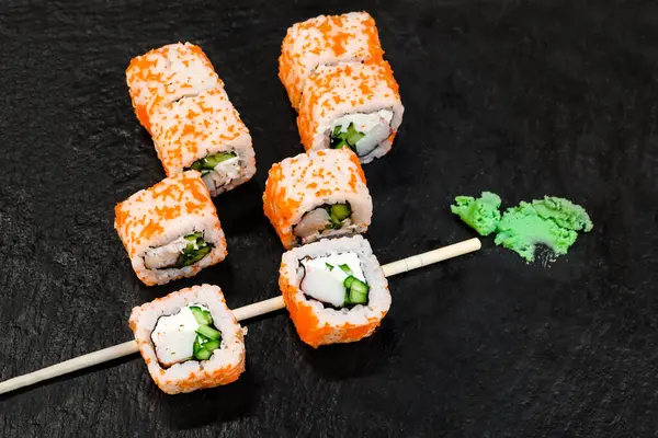 Sushi Rolls Nigiri Maki Sushi Set — Stockfoto