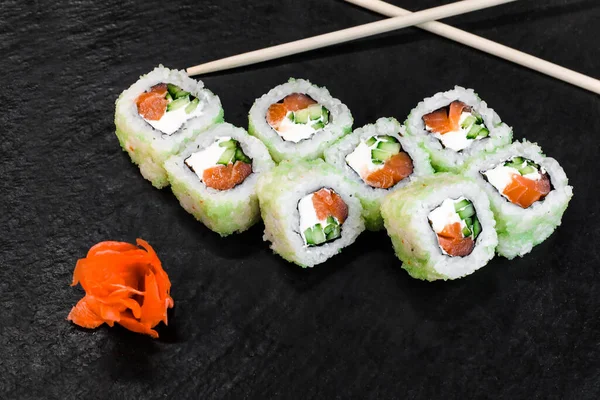 Sushi Rolls Nigiri Maki Sushi Set — Stok Foto