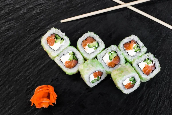 Sushi Rolls Nigiri Maki Sushi Set — Stockfoto