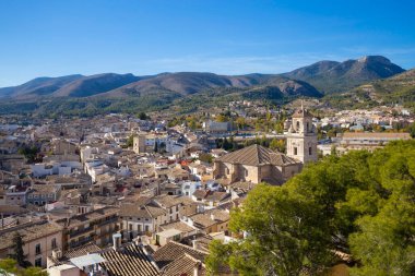 Caravaca De La Cruz Panoraması, İspanya 'da Murcia yakınlarındaki hac alanı.