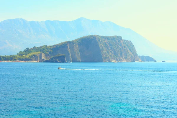 Budva Sveti Nikola Island Montenegro Vacaciones Verano Mar Adriático — Foto de Stock