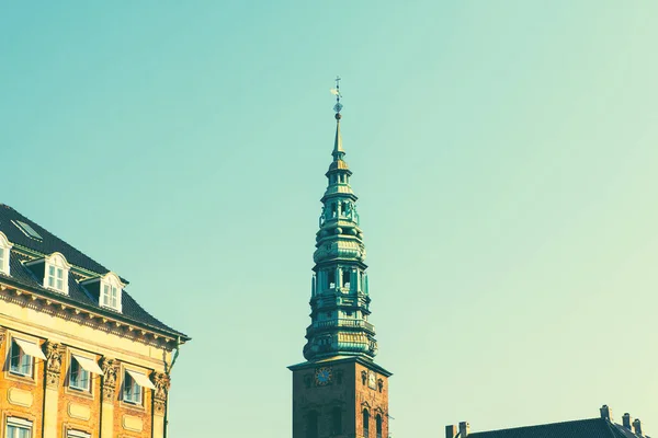 Famous Borsen Spire Copenhagen Medieval Danish Architecture — Stock Photo, Image