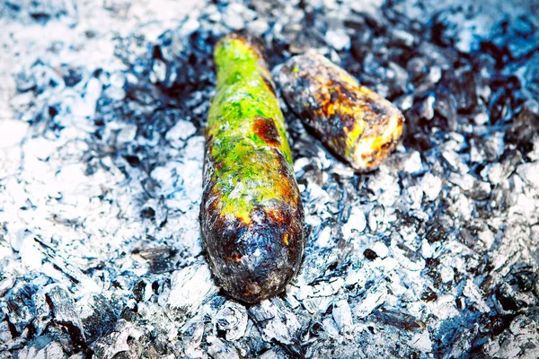 Picknick Met Courgette Sinaasappels — Stockfoto