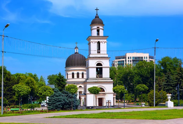 Catedral Central Chisinau Centro Ciudad Capital Moldavia — Foto de Stock