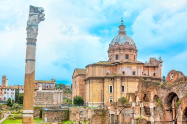 Roma Forumu antik mimari. Chiesa dei Santi Luca e Martina Katolik Kilisesi