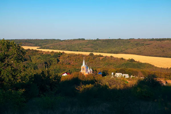 Kloster Wald Kloster Zloti Dorf Von Moldawien — Stockfoto