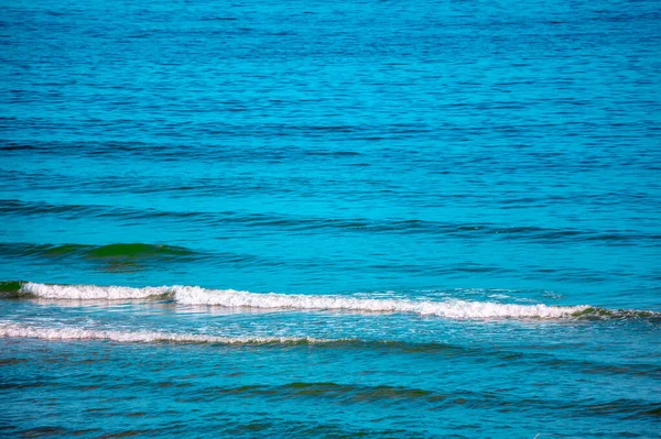 Blue Sea Surface White Waves — Stock Photo, Image