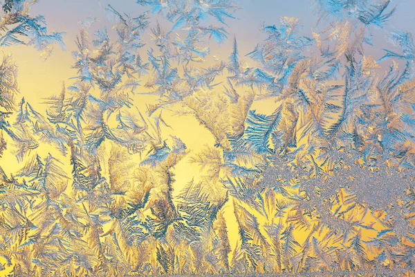 Winter Natuurlijk Patroon Het Glas — Stockfoto