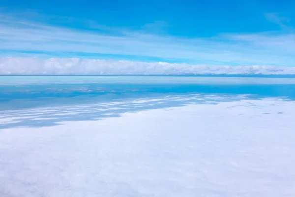 Koud Front Van Snowy Clouds Wolkenlandschap Winter — Stockfoto