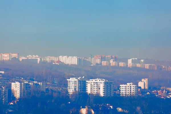 Район Околиці Міста Житлові Будинки Місті — стокове фото