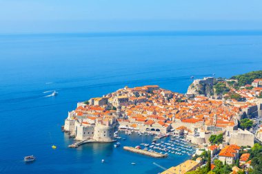 Hırvatistan 'ın Adriyatik Denizi kıyısında yer alan Dubrovnik Eski Kasabası 
