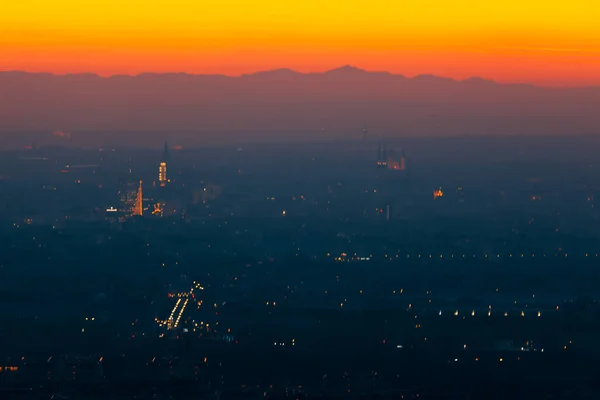 Viena Ciudad Crepúsculo Mágico Panorama Ciudad Viena Suave Luz Tarde — Foto de Stock