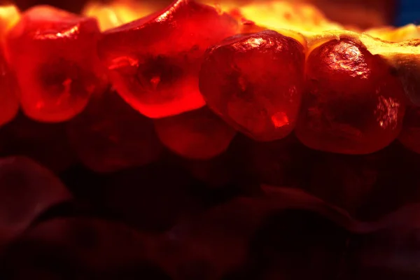 Červená Semena Granátového Jablka Makro Obraz Interiérového Granátového Ovoce — Stock fotografie