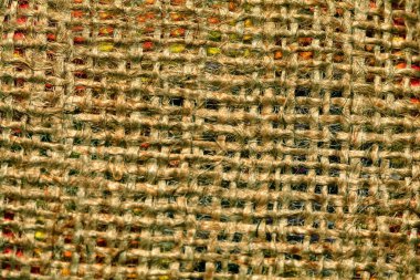 Çuval bezi dokusu. Kumaş kaplama arka plan. Kırsal tasarım için malzeme 