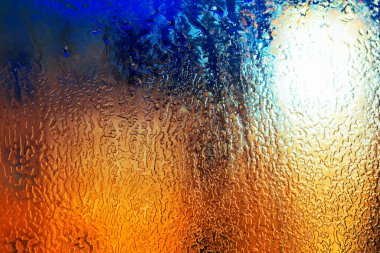 Bardaktaki buzun dokusu. Kış dönemi. buz gradyan dokusu