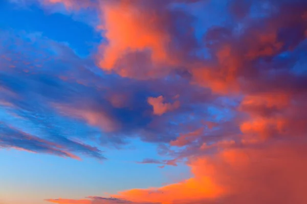 Fargerik Himmel Kvelden Multikolorskyer Skumringen – stockfoto