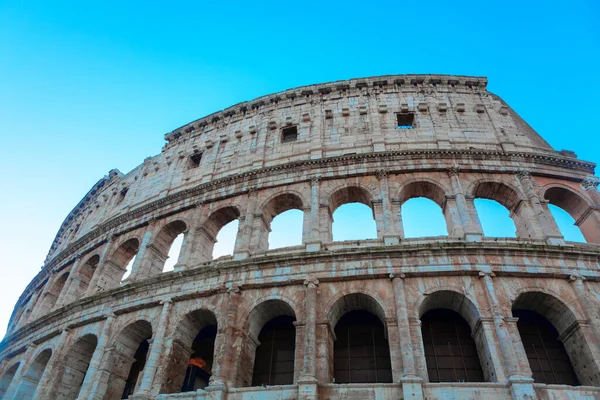 Амфітеатр Флавіана Римі Знаменитий Будинок Римської Імперії Колізей Пагорбі Палатин — стокове фото