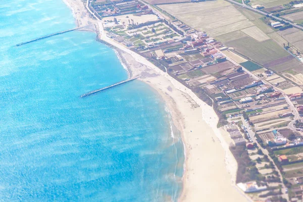 Aerial View Pinedo Municipality Valencia Spain Playa Pinedo — Stockfoto