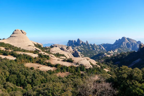 Montaña Montserrat Cataluña España Paisaje Montaña Multi Pico — Foto de Stock