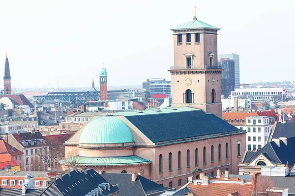 Catedral Copenhaga Arquitetura Neoclássica Catedral Dinamarca Vor Frue Kirke Vista — Fotografia de Stock