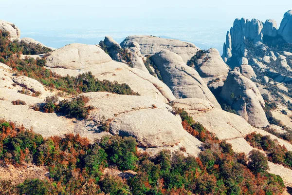 Otoño Montserrat Mountain Cataluña España Cordillera Varios Picos Cerca Barcelona — Foto de Stock