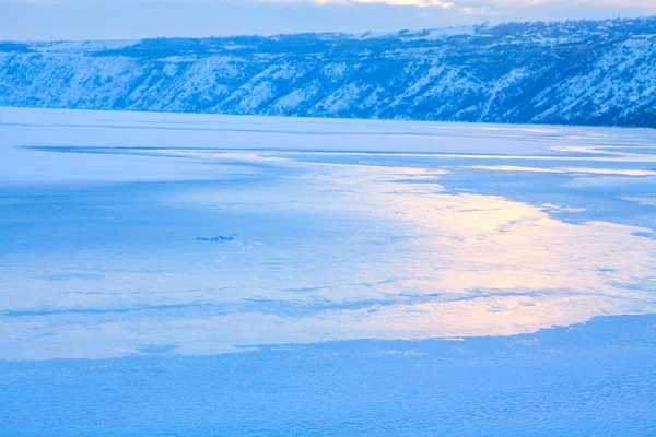 Azul paisagem de inverno — Fotografia de Stock