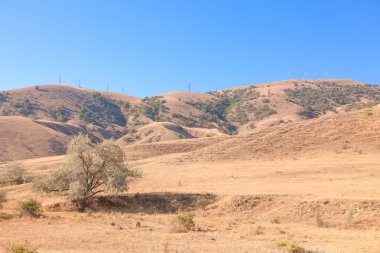 Rüzgar türbinleri tepede